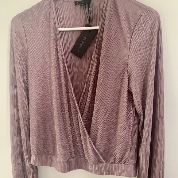 Pleated wrap top - Picture 3 of 3